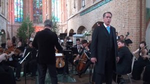 German Bariton Falko Hönisch sings the aria of Don Pizarro from Beethoven's oper Fidelio