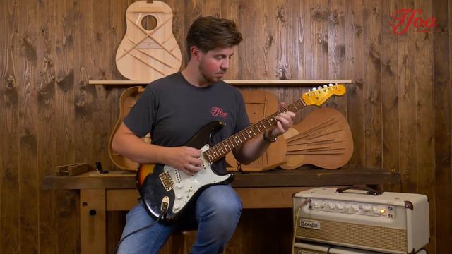 Fender CS 63 Stratocaster Black Over Sunburst Relic played by Rowdy Prins | Demo @ TFOA смотреть онлайн