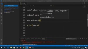 Python Dersleri 8 - Diziler (Array) Üzerinde Operasyonlar ve Uygulamaları Debug Mode ile (Detaylı)