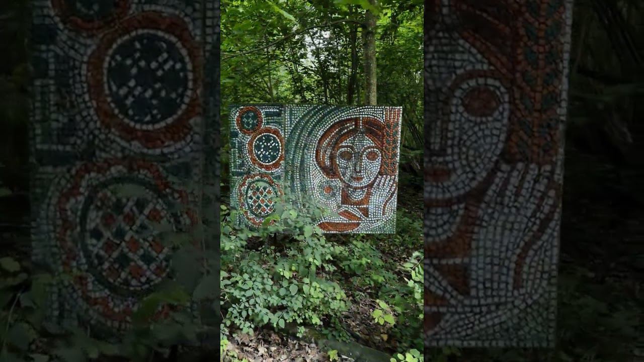 Mosaic in an abandoned camp #shorts