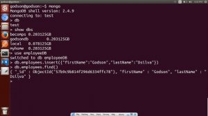 2 - Performing CRUD Operation on Mongo DB using Mongo Shell