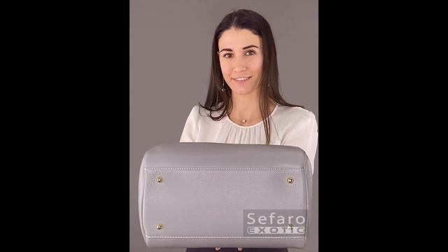 Сумка женская из телячьей кожи Артикул: TB-305176-6 Grigio Dollaro смотреть онлайн