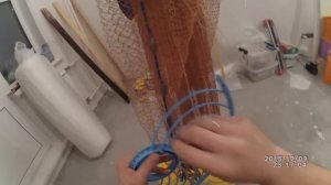 Кастинговая сеть. Установка пластикового кольца "фризби"