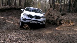 KIA Sportage SL AWD. Диагональное вывешивание