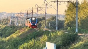 Дизель-поезд РА3 0020. Москва - Узловая. Платформа Ленинская. 07.08.2023.