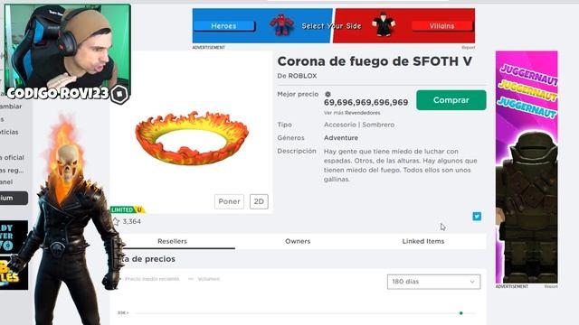 Creamos el PERFIL de GHOST RIDER en ROBLOX !! | Rovi23 Roblox смотреть онлайн