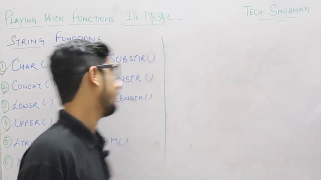 Lecture 13 - String Functions in MYSQL for class XII By Tech Shubham смотреть онлайн