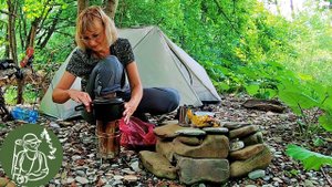 ? Одна три дня на речном острове ? Иду по воде ? Обустраиваю лагерь ► Серия 1