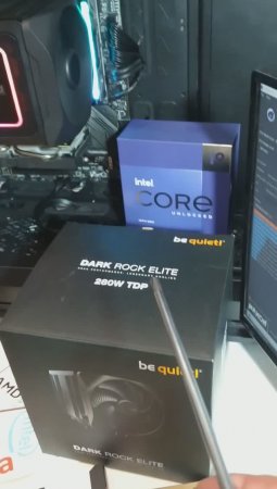 Как суперкулер Be Quiet! Dark Rock Elite BK037 охлаждает Core i9-13900K с ограничением TDP? #shorts