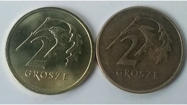 2 польських ґроша за 2007 та 2019 роки. Огляд та ціна. смотреть онлайн