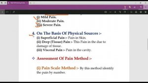 Pain || Pain Assessment and Pain Management || Fundamental Of Nursing || Nursing Notes