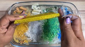 India Flag Slime Makeup - Mixing Makeup Eyeshadows Into Slime