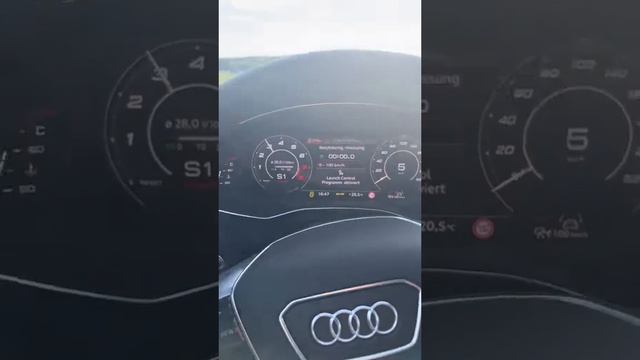 0-100km/h Launch Control Audi RS6 #2022 #audirs6 #0to100 #launchcontrol