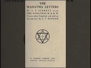 Письма Махатм А. П. Синнетту. Часть 5