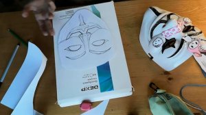 КАК СДЕЛАТЬ МАСКУ АНОНИМУСА | МАСКА АНОНИМУСА | GUY FAWKES MASK | SOFIYA and EVGENIYA