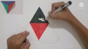 Как сделать объемный треугольник/How to make a three-dimensional triangle