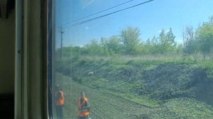 Железнодорожный мост через Волгу где-то недалеко от Сызрани