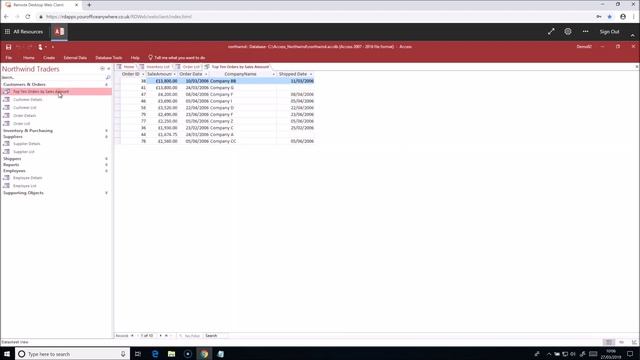 Microsoft Access Online - Access in a browser