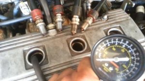 Замер компрессии двигателя 7а.