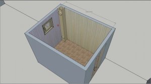 Проект парной 2*2,5 метра. Вагонка,окно,дверь,вентиляция,печь,СМЕТА