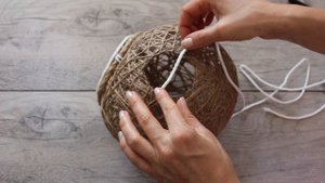 ОСЕННИЕ ПОДЕЛКИ. Поделки из природного материала. Поделки из джута своими руками. Jute craft ideas.