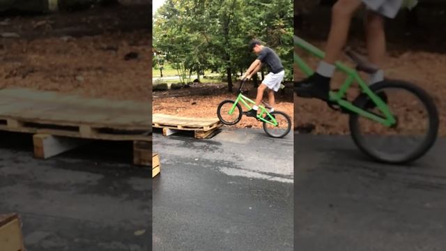 Insane BMX bunny hop