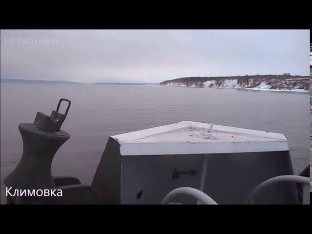 Мост Тольятти-Климовка.Климовский порт готовится принять суда мостостроителей.(08.12.2019г)