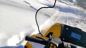 Поездка на снегоходе Стелс Викинг 800 в поисках следов волка