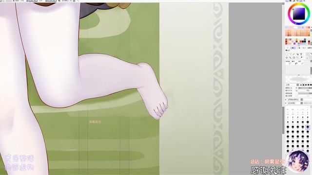 Genshin Impact，Yaoyao，bare feet，White silk（【原神】瑶瑶光脚白丝~）【朝雾星弦】