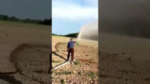 спринклер Пушка FSW40 работа на сильном  ветре