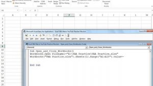 How to Open And Close Workbooks In Excel VBA (In Hindi)