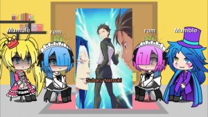 Re:Zero react to Subaru natsuki the G.O.A.T #gacha #rezero