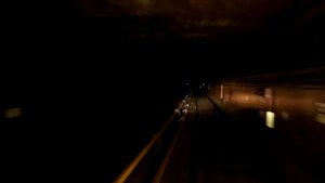 Московское метро из кабины машиниста диагностического поезда