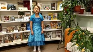 Пряничникова Ксюша. 6 лет. Стихотворение "Белые стихи" Сергей Михалков