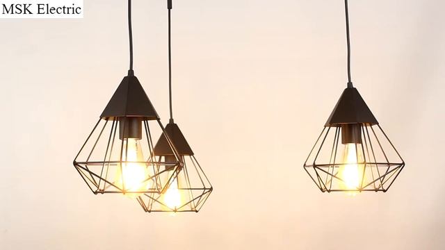 Люстра подвесная MSK Electric Crystal в стиле лофт на три плафона NL 10535-3