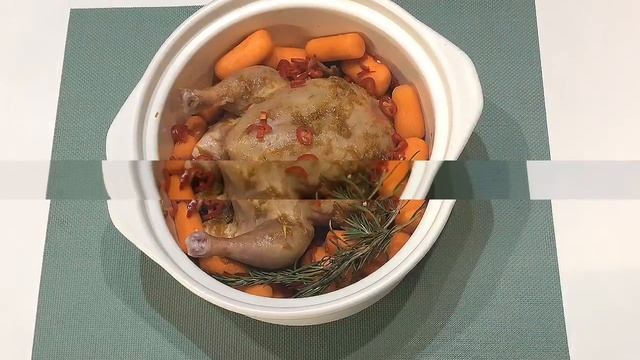 Циплёнок в имбирно-апельсиновом маринаде