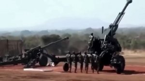 Индийская потешная гаубица в горах Пешавара.