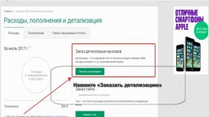 Как сделать детализацию на МегаФоне