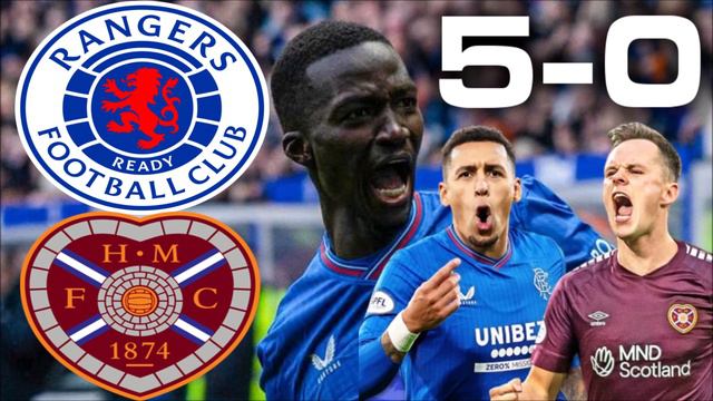 UNSTOPPABLE 5 GOAL DESTRUCTION! RANGERS 5-0 HEARTS - MATCH REVIEW - SCOTTISH PREMIERSHIP