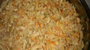 Фасоль с мясом и овощами