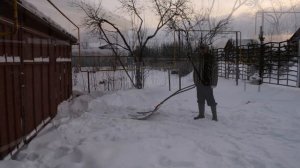Самодельный скребок - волокуши для снега