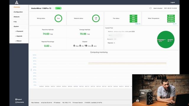CANAAN AVALON 1166PRO 72T НОВЫЙ! РАСПАКОВКА И ОБЗОР ПРИБЫЛЬНОСТИ | UNPAKING NEW ASIC A1166 PRO - 72