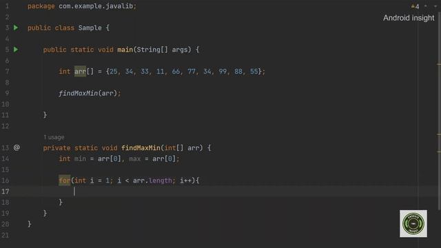Find the maximum and minimum element of an Array | Java Logic program | Part - 9 смотреть онлайн