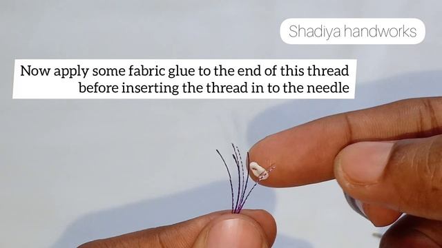 Hand embroidery:how to insert Silk thread in needle for embroidery|easy waY to thread a needle смотреть онлайн