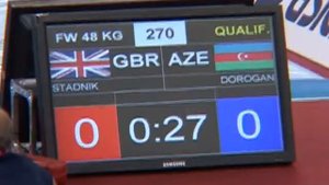SWWC2013 / Yana Stadnik (GBR) - Anjela DOROGAN - FW 48 kg, 1/16 final match