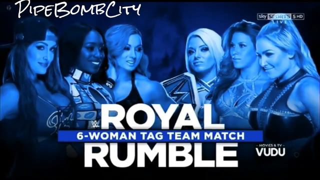 WWE Royal Rumble 2017 Match Card ~ 6-Woman Tag Team Match (OFFICIAL) смотреть онлайн