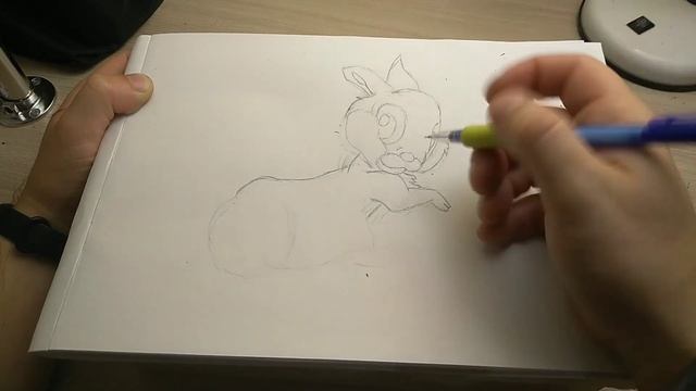 Как нарисовать Зайчика/Рисуем зайца/Рисунки Для Всех/drawings