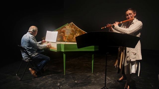 Jean-Marie Leclair - Flute Sonata E-moll, Adagio Allegro ma poco смотреть онлайн