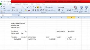 Aplikasi Excel Pembukuan Akuntansi II Part 3 BUKU BESAR