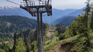 Зависли на канатной дороге на Розе Хутор в Сочи